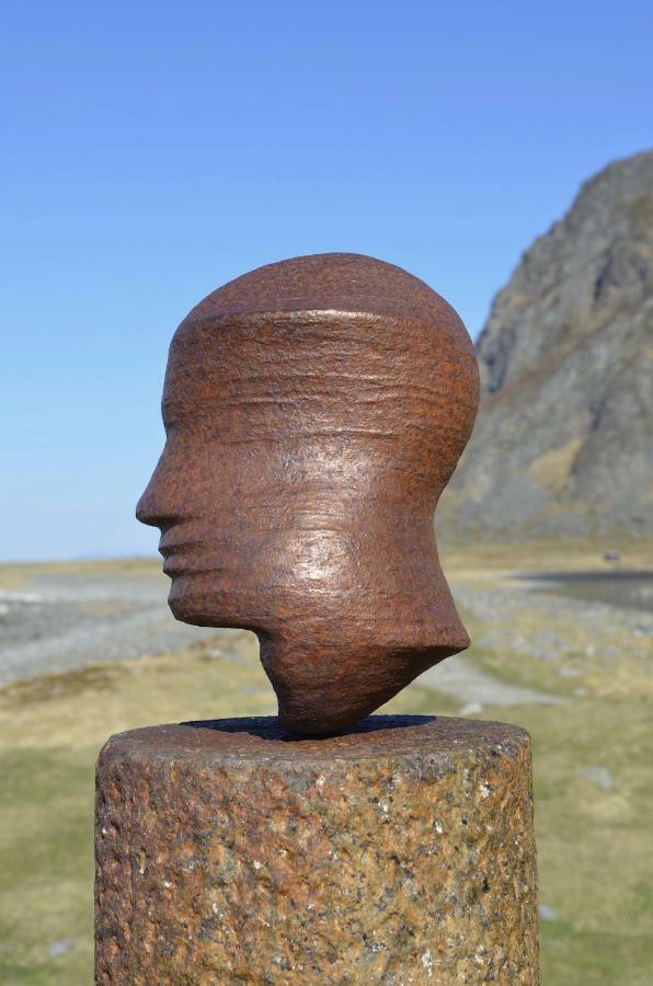 Steinbakk - Vestresand Lofoten Bostad Esterno foto